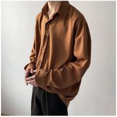 BROWON-남성 패션 블라우스 셔츠
